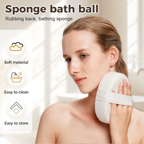 Loofah Exfoliating Sponge,2025 New Reusable Loofah Sponge,Durable Exfoliating Pad for Shower (1 PCS)
