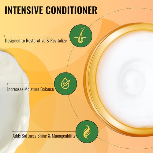 Satin Strands Mask for Dry, Color Damaged Hair – Deep Conditioner Hair Treatment Softens Dry Hair, Repairs Damage, & Revitalizes Scalp – Gotu Kola Herb, Essential Oils, & Keratin Hair Mask