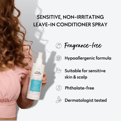 No nothing Very Sensitive Moisture Mist - Moisturizing and Conditioning Leave-in Mist | Unscented, Vegan, Hypoallergenic, Sensitive Detangling spray - 8.5 fl oz (New Packaging)