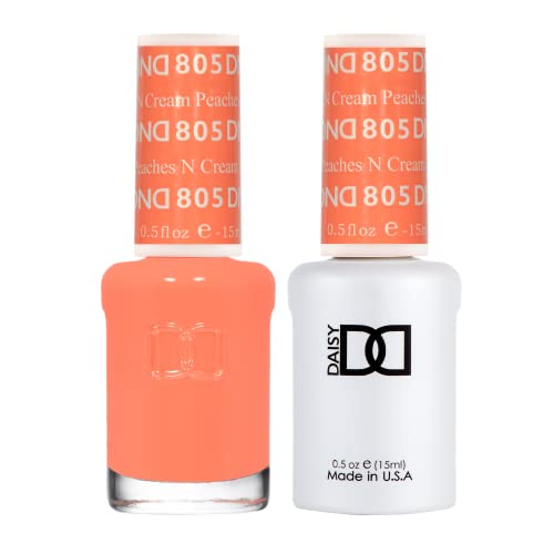 DND Gel Polish Set, Orange Collection, UV/LED GelPolish and Air Dry Nail Lacquer, Matching Chip-Free Polish Duo, 0.5 Fl Oz Each