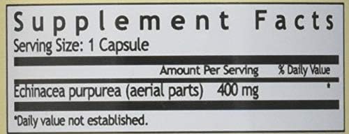 Windmill Echinacea 400mg Capsules, 60 Count (Pack of 1)