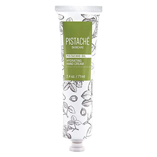 Pistaché Skincare Pistachio Oil Hand Cream + Hydrates and Nourishes Last All Day + Vitamin E + Antioxidant Protection + Protects Skin, Nails & Cuticles, 2.4 oz