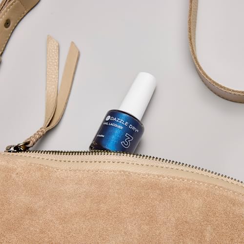 Dazzle Dry Nail Lacquer (Step 3) - Fashion Week - A midnight blue with a purple shift. Semi-sheer shimmer. (0.5 fl oz)