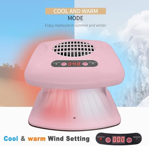 Nail Dryer for Regular Polish,300W Nail Drying Fan with Auto Sensor,Hot & Cold Air Nail Drying Fan for Salon & Home Manicure Use