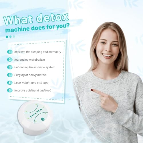 Foot Detox Machine, Portable Ionic Foot Bath Detox Machine, Ion Foot Spa Cleanser for Home Travelling USE with 10 Liners