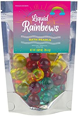 Gift Republic Liquid Spirit Rainbow Bath Pearls 20-Pack Magical Tropical Scent, Multicoloured 20 Count