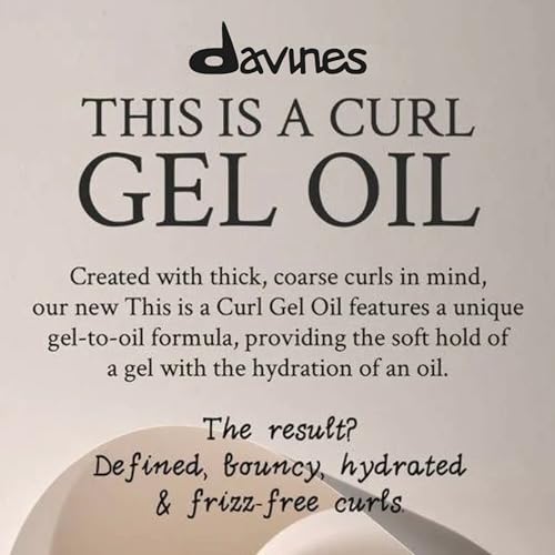 Davines This is a Curl Gel Oil | Curly Hair Gel |8.45 Fl Oz
