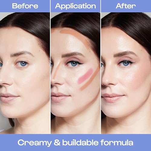 Alleyoop Stack The Odds - Stackable Makeup Palette - Cream Blush, Contour, Bronzer & Highlighter Blendable Cream Make up Palette - Natural, Glowy Finish - Makeup Stacks for Travel, Sassy Pants