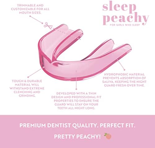 Sleep Peachy Night Guard for Women - Pack of 2 Mouth Guard for Teeth Grinding, Clenching and Bruxism (Pink)