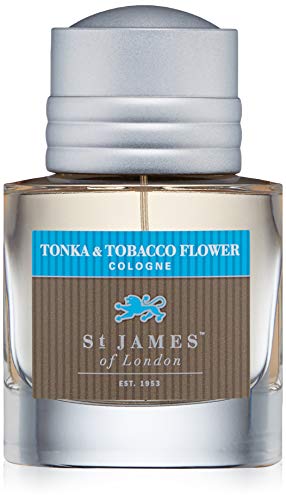St James of London Tonka & Tobacco Flower Cologne, 1.69 Fl Oz