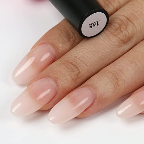 AIMEILI Builder Base Clear Sheer Color Gel, Hema Free, Cruelty Free, Vegan, No Need Slip Solution, Soak Off Gel Nail Polish 6pcs X 10ml - Kit Set 36