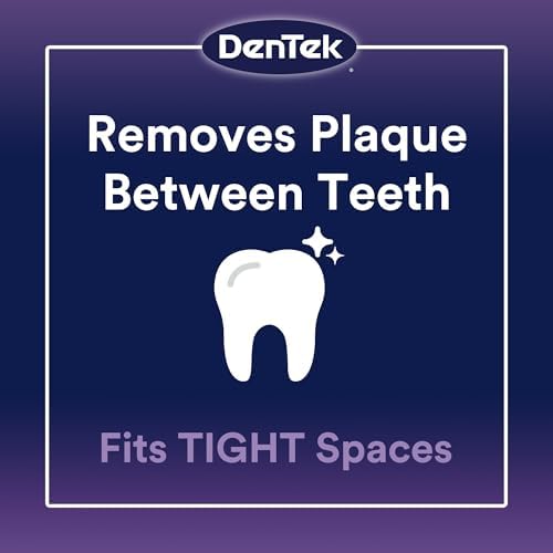 DenTek Easy Brush Plaque Control Interdental Cleaners, Tight, 16 Count, 3 Pack