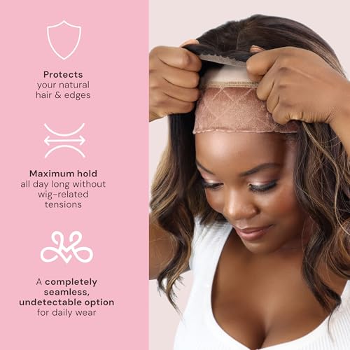 MILANO COLLECTION Ultimate Comfort GripCap, All-In-One Under Wig Cap for Women, Comfort Anti Slip Wig Band With Adjustable Closure, Nude, 1 Pack