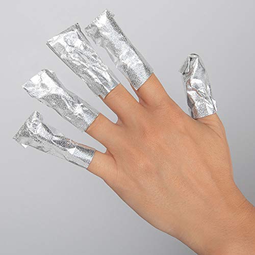 ForPro Professional Collection Expert Embossed Gel Polish Removal Wraps, Pre-Cut with Cotton Pad, Remove Gel Polish, Acrylics, & Nail Art, 4" L x 2.9" W, 500-Count