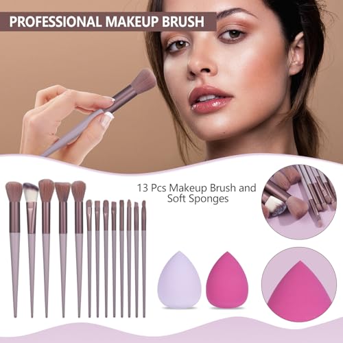 All-in-One Makeup Kit for Women & Girls - Travel & Professional Makeup Set Includes Eyeshadow, Lipstick, Brow Pencil, Eyeliner & Brush Set