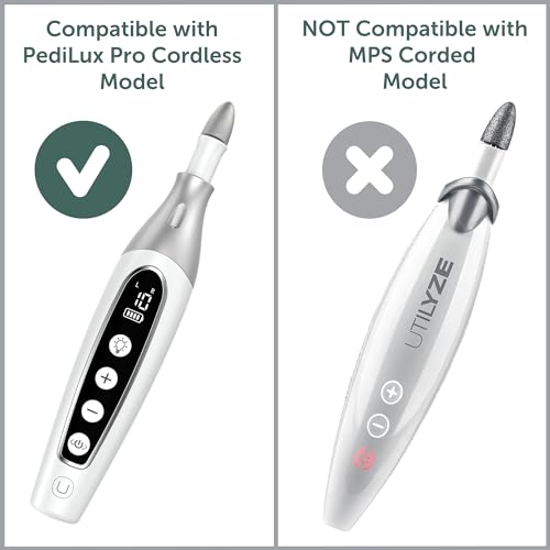 Replacement Nail Drill Bits and 50 Sanding Bands for PediLux Pro Professional Manicure and Pedicure Kit