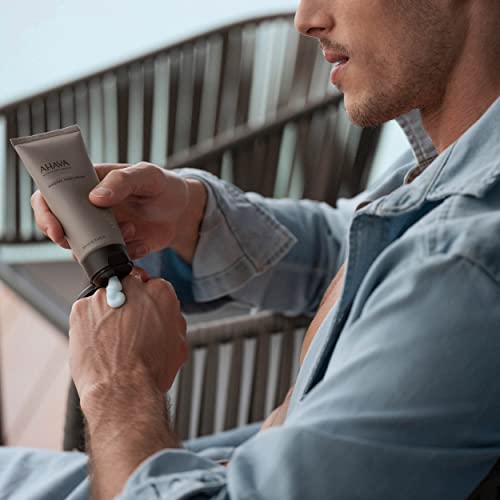 AHAVA Men's Mineral Hand Cream - Nourishing & Fast-Absorbing, Smoothes & Relieves Hands, Prevents Dryness, enriched with G-Force: Ginger Root, Ginseng, Ginkgo Biloba Leaf & Green Tea, 3.4 Fl.Oz