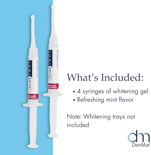 LumiBrite 32% Take-Home Whitening Gel Refill 4 Syringes 2.5 mL by DENMAT