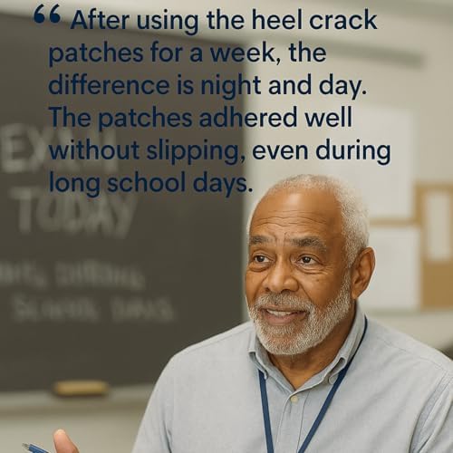 Moisturizing Crack Patches –for Linear, Single Small Crack,for Dry,Cracked Heels,Soles, Toes Skin Relief, Hydrating Care – Flexible & Breathable, 6 Patches