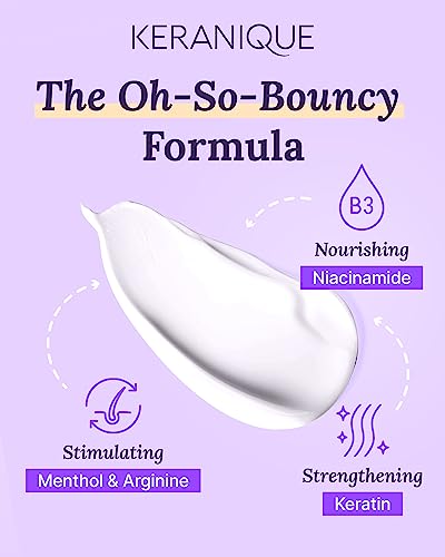 Keranique Volumizing Conditioner for Women - Best for Fine, Thin, & Brittle Hair - Sulfate-Free, Good for Color Treated Hair - Nourishing Volume Thickening Conditioner with Keratin for Thinning Hair