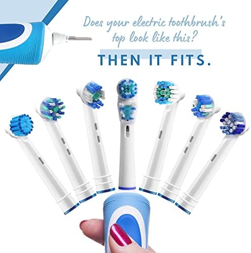 Replacement Toothbrush Heads Compatible with Oral B Electric Toothbrush Replacement Heads Precision Brush Heads Refills for Oralb Braun Pro 1000/7000/9600/500/3000/5000/6000/8000 Sensitive Precision +