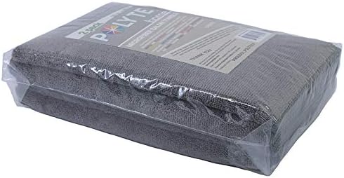 POLYTE Professional Quick Dry Lint Free Microfiber Hair Drying Salon Towel, 20 x 40 in, 2 Pack (Dark Gray)