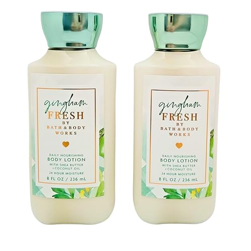 Bath and Body Works Body Lotion, Set of 2, 8oz Each (Gingham Fresh)