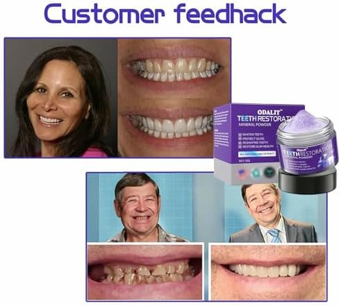 ODALIT Teeth Restoration Mineral Powder,Mineral Tooth Powder,freshen Breath,Protect Teeth and Gums (1)