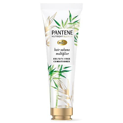 Pantene Sulfate Free Conditioner, Volumizing conditioner for fine or flat hair with Bamboo, Color Safe, 8.0 oz