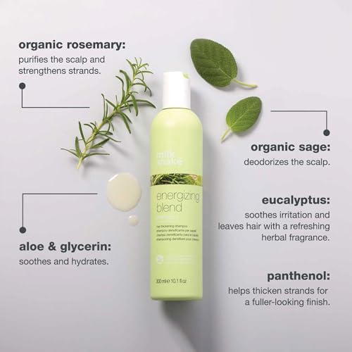milk_shake Energizing Blend Hair Thickening Shampoo - Revitalizing Volume Shampoo for Fine and Fragile Hair