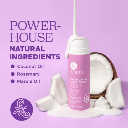 Luseta Curl Defining Cream Enhances Waves and Curls Hydrating and Moisturizing Leave in Cream for Curly Hair Frizz Control Add Shine Sulfate Free 5.07 oz