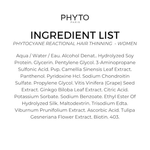 PHYTOCYANE WOMEN TREATMENT REACTIONAL HAIR THINNING