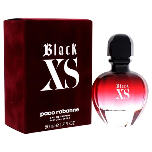 Paco Rabanne Black Xs Fragrance For Women - Floral, Woody, Musk Fragrance - Notes Of Cranberry, Black Violet And Vanilla - Exudes Sophistication - Recommended For Daytime Wear - Edp Spray - 1.7 Oz