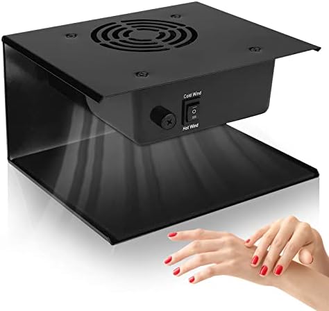 Nail Dryer Fan for Regular Polish 110V 300W Professional Nail Drying Fan with Hot and Cool Air for Hands and Feet Salon Air Nail Dryer Blower Fan for Manicure Salon and Home Use