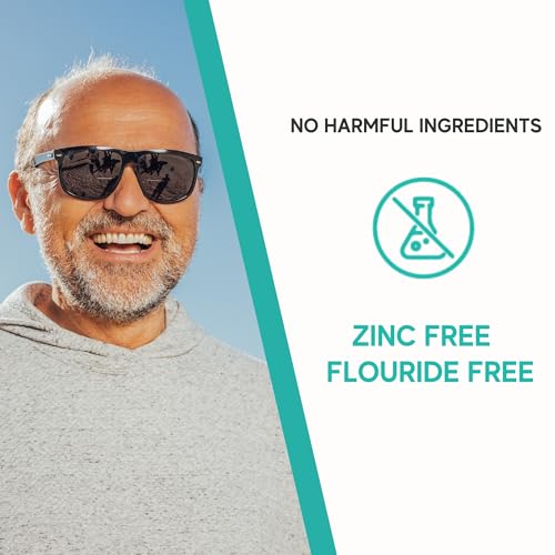 Extra Strong Denture Adhesive Cream, 12 Hour Hold Dental Glue, Waterproof, Zinc & Fluoride Free, Easy Apply Nozzle, Seals Food Out for Comfort, Mint Flavor (2 Pack, 2.8 Fl Oz)