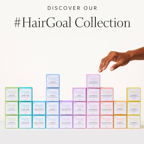 Function of Beauty Wavy Hair Add-In Booster Treatment Bundle – Hair Goals Include Anti-Frizz, Strengthen & Shine #HairGoal Boosters