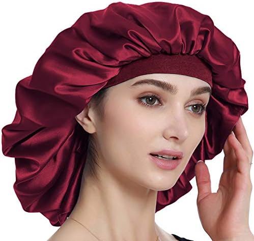 Extra Large Silky Satin Bonnet – Double Layer, Double Care
