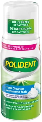 POLIDENT FRESH CLEANSE FOAMING DENTURE CLEANSER 125ML