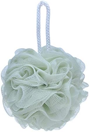 Mesh Pouf Bath Sponge Exfoliating Shower Ball Pom Cleaning Accessory