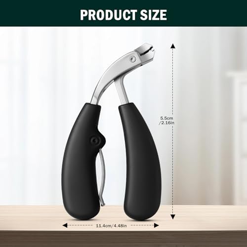 FVION Innovative Angled Head Toenail Clippers, Professional Ingrown Toe Nail Clippers for Thick Nails Seniors, Slanted Nail Clippers with Catcher, Pedicure Toenail Cutters Toenail Scissors