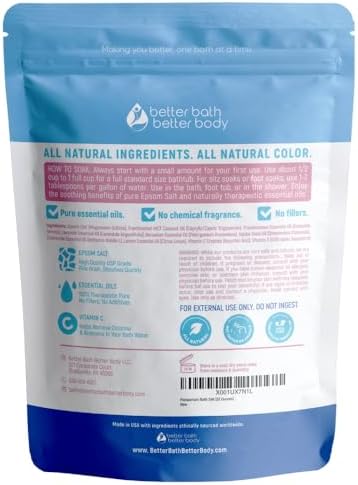 Postpartum Sitz Bath Soak (2 Lbs) Postpartum Care for New Moms Bath Salt with Essential Oils in Easy Press-Lock BPA-Free Pouch Made with Natural Ingredients Made in USA