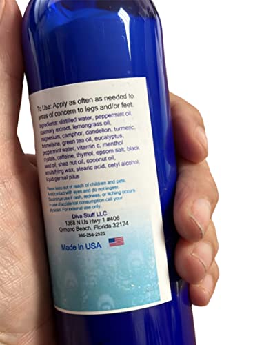 Lower Leg and Foot Enriched Circulation Cream for Tight, Aching and Swollen Calves and Feet by Diva Stuff