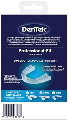 DenTek Teeth Grinding Dental Guard Kit with Comfort Fit and Professional Fit, 1 Count Each
