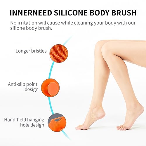 Silicone Body Scrubber, Body Scrubber, Loofah Exfoliating Body Scrubber, Body Scrubbers For Use In Shower, Shower Scrubber For Body, Silicone Loofah, Body Brush, Travel Must Haves For Women