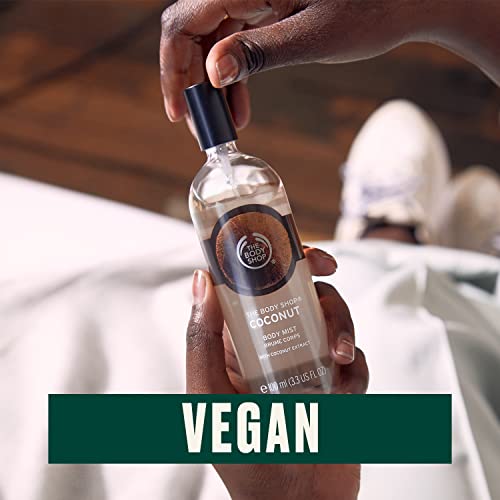 The Body Shop Coconut Body Mist – Refreshes and Cools with a Tropical Scent – Vegan – 3.3 oz