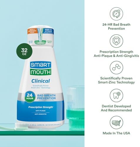 SmartMouth Clinical DDS Activated Oral Rinse 32oz