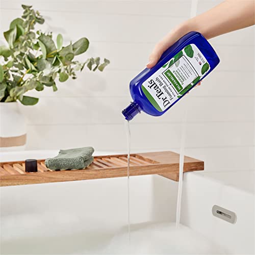Dr Teal's Foaming Bath with Pure Epsom Salt, Relax & Relief with Eucalyptus & Spearmint, 34 fl oz (Pack of 4)