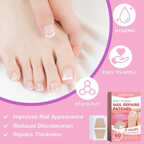 Nail Patches - Toenail Care for Toenail Fingernails - 8-Hour Nightime N ail Renewal - 60