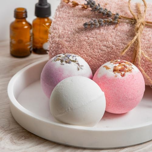 Bath Bomb Making Kit- 30Pcs DIY Bath Bomb Kit for Kids, Make Your Own Spa Set, Shower Craft Kits with Bath Bomb Molds, Soap Making Kits, Bath Bomb Making Supplies Gifts for Girls Women