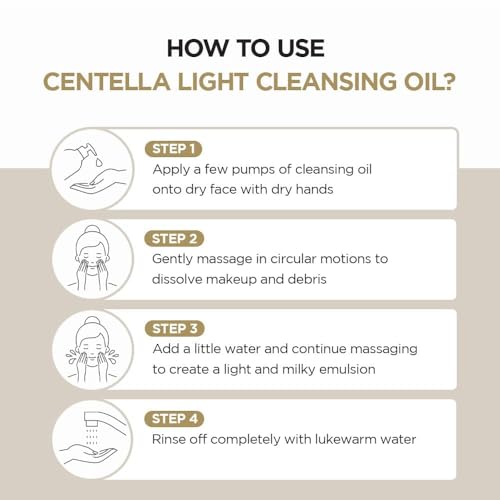 SKIN1004 Madagascar Centella Ampoule 3.38fl.oz (100ml) and Light Cleansing Oil 6.76fl.oz (200ml) Bundle